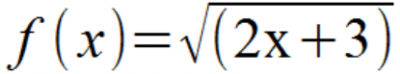 Figure 4 - The equation with the correct square root in OpenOffice Math