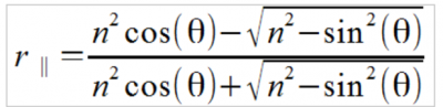 Figure 3 - The equation with the corrected square root in OpenOffice Writer