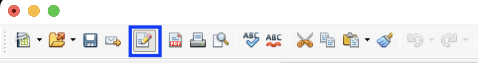 Edit File icon on the standard toolbar